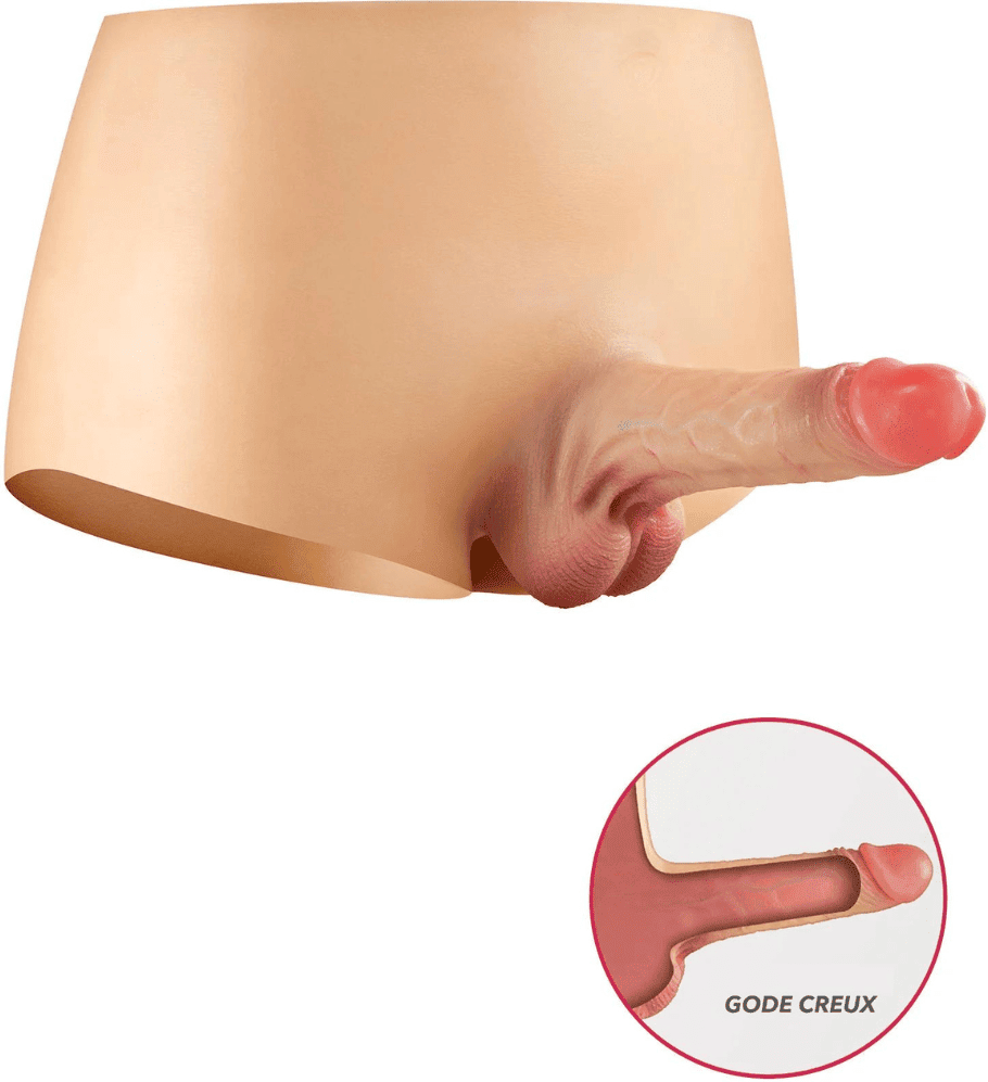 Real Body Culotte gode creux en silicone