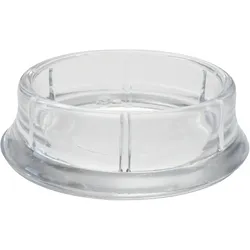 WAGNER Möbeluntersetzer rund Rohr 4tlg. - Durchmesser Ø 33/45 x 11 mm, Abrieb 4 mm, Kunststoff transparent - 15043099