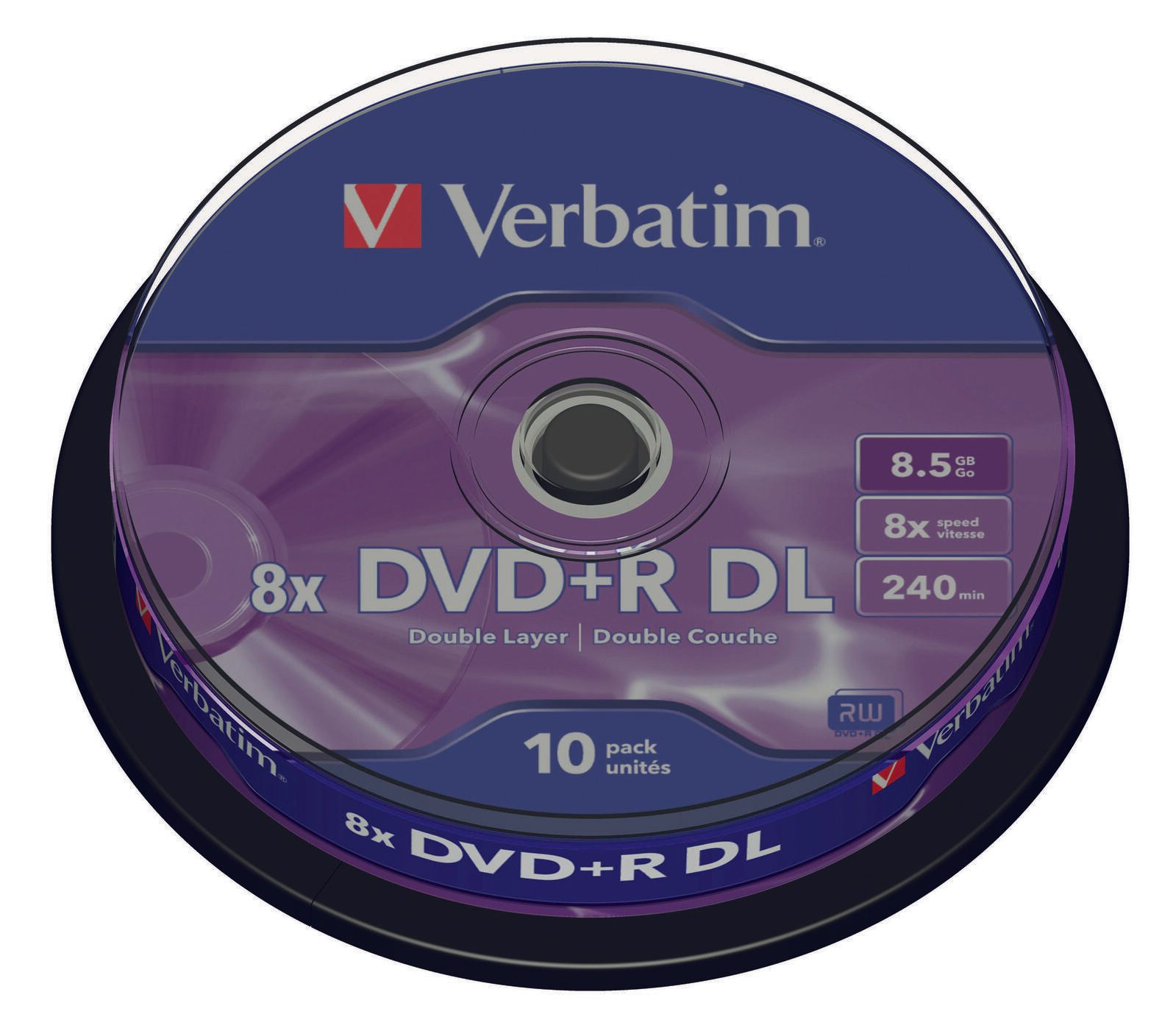 Verbatim DVD+R DL 8,5GB 10er Spindel 43666