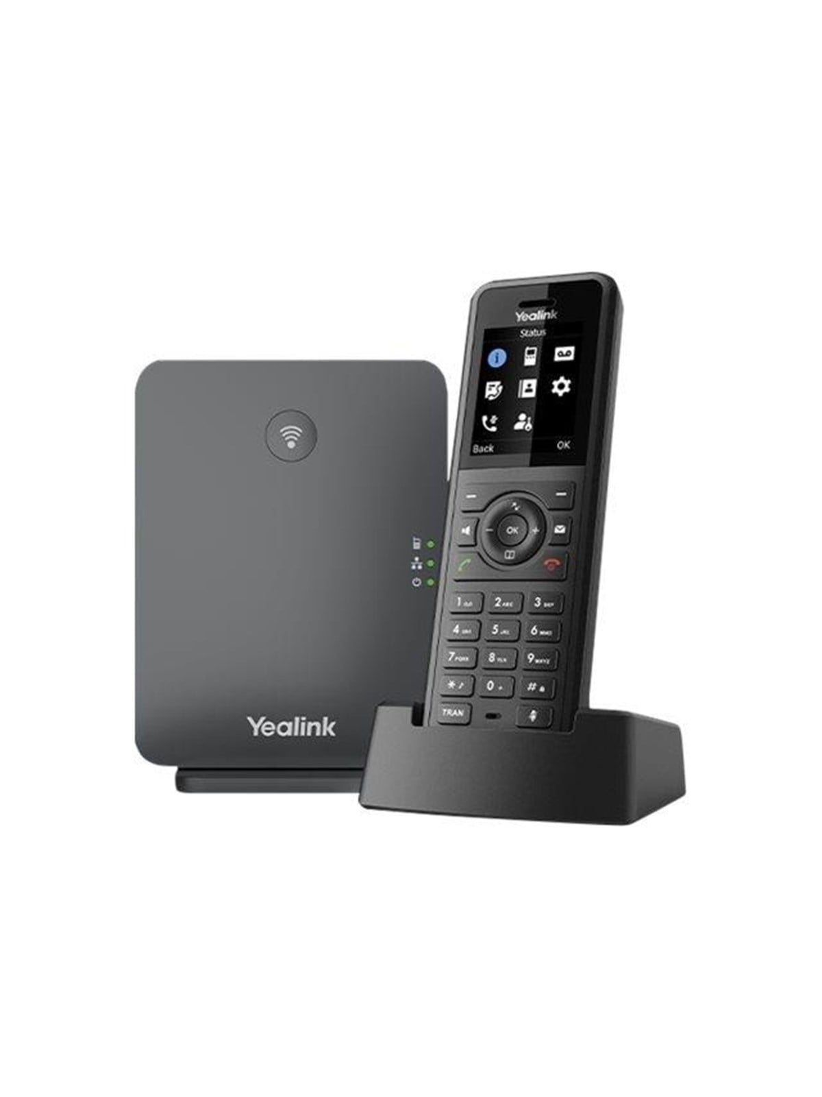 Yealink W77P - cordless VoIP phone with caller ID - 3-way call capability