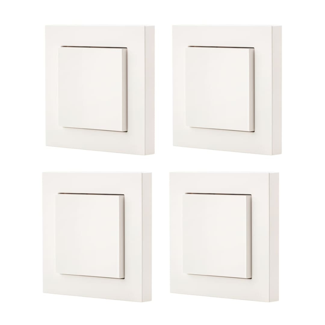 Eve Systems Eve Light Switch - Smarter Lichtschalter Apple HomeKit-Technologie & Thread, 4er 5C44-04N_4ER