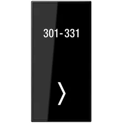 Jung Glasabdeckung LS CU KO6 TX-2 SW