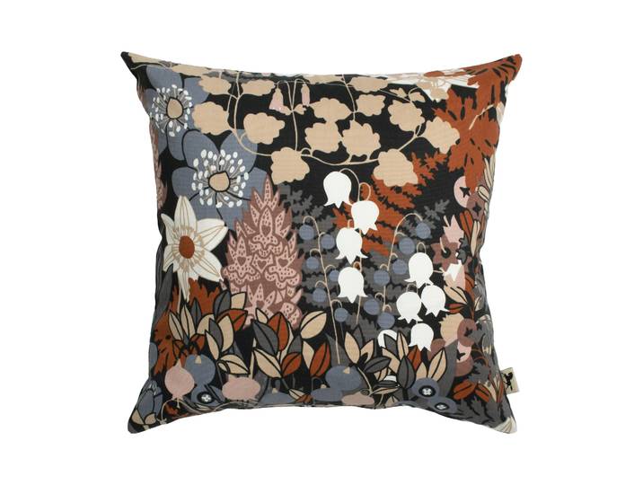 Almedahls Taie d oreiller Skogen 47x47 cm Bleu-brun'