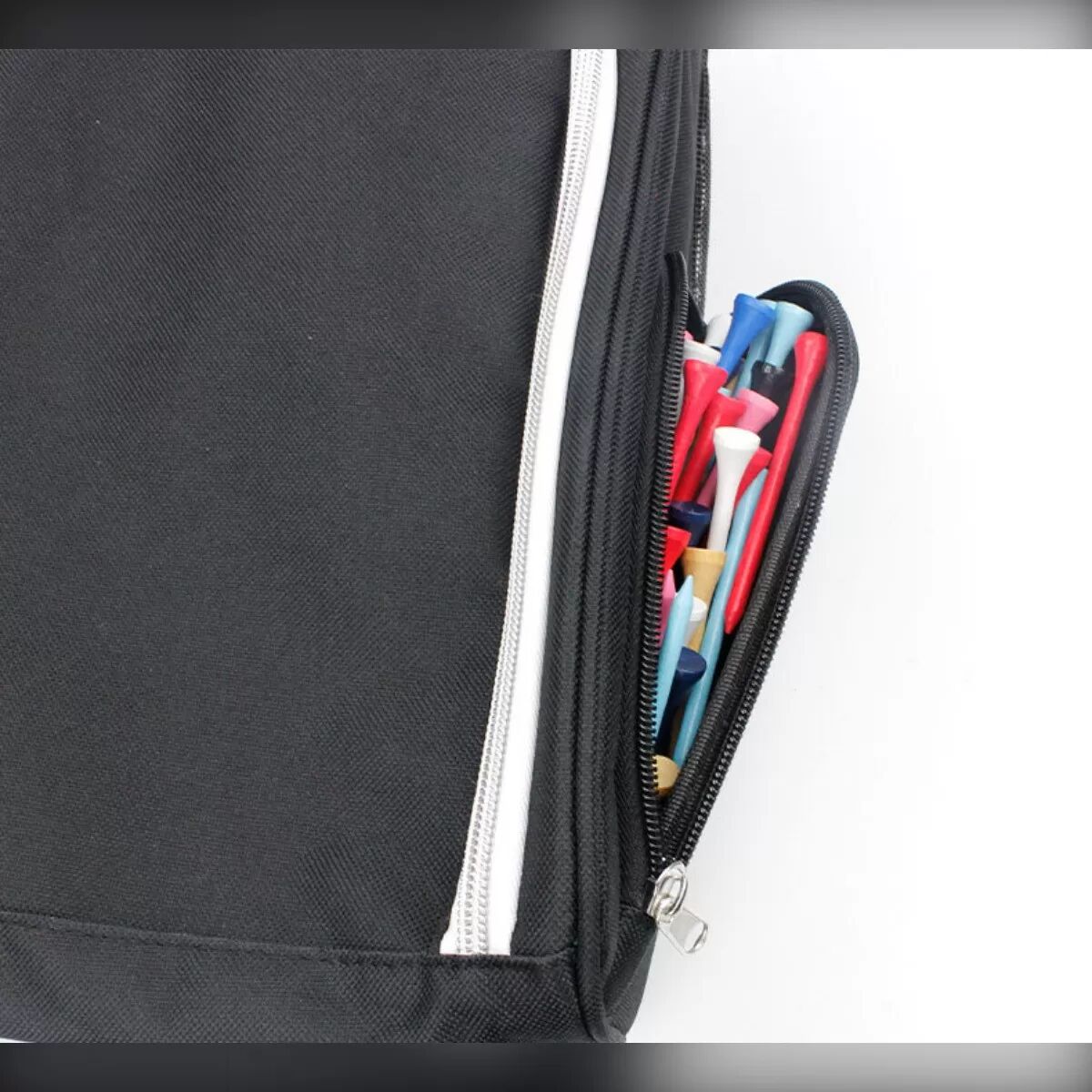 INF Sac à chaussures de golf en nylon noir - Grande capacité, Conception portable