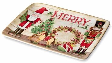 Certified International "Certifed International Nutcracker Parade Rectangular Platter 16"" x 12"" - 16 L x 12 W x 1.25 H"