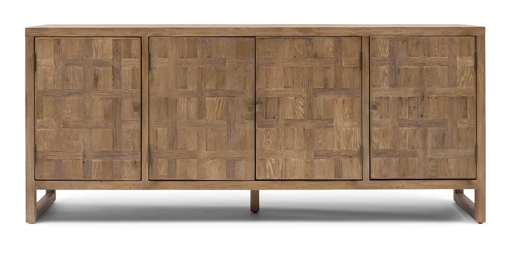 Rivièra Maison Dressoir Fraser Island Eikenhout, Bruin, Breedte: 200 cm