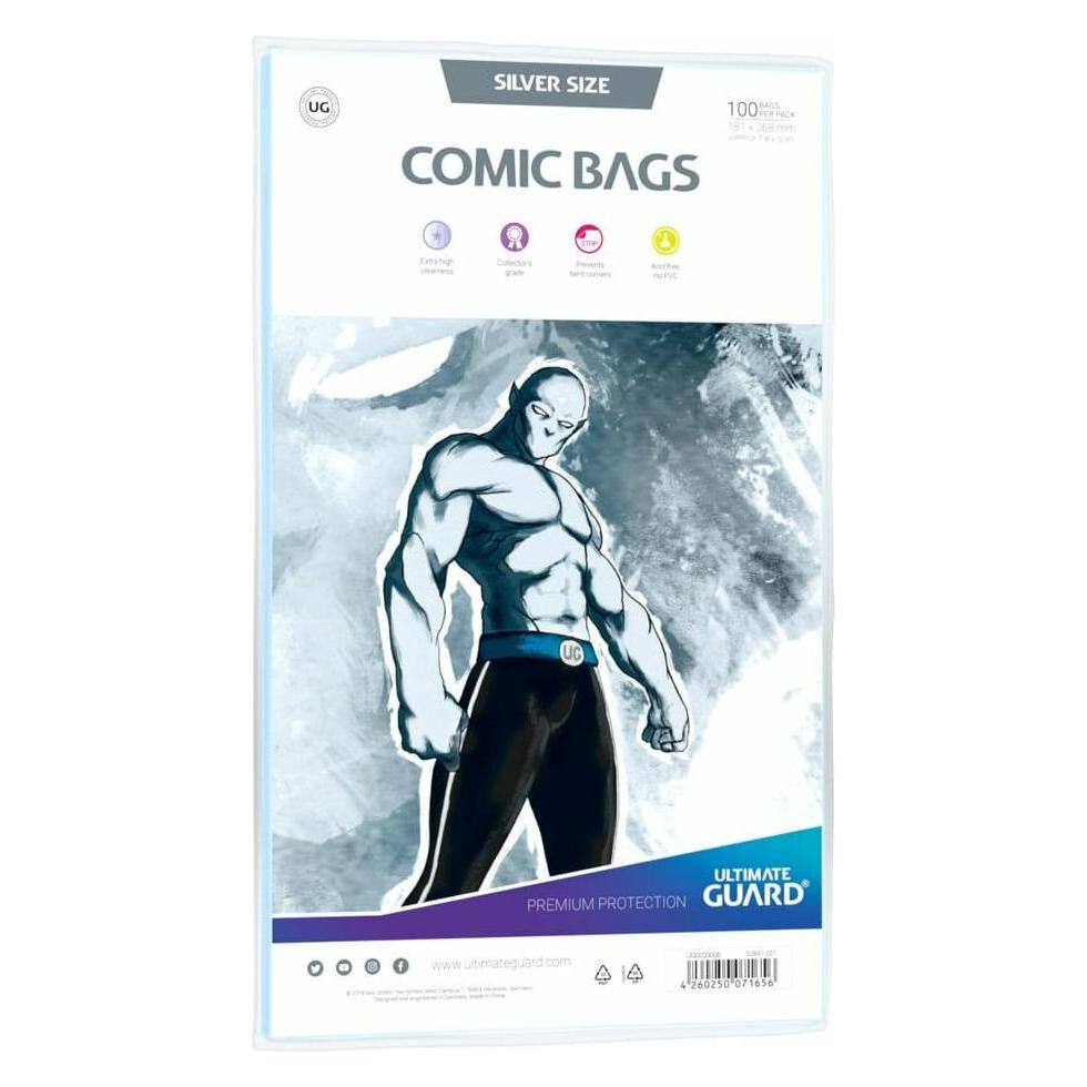 Ultimate Guard Comic Bags Silver Size (100) (UGD020006)