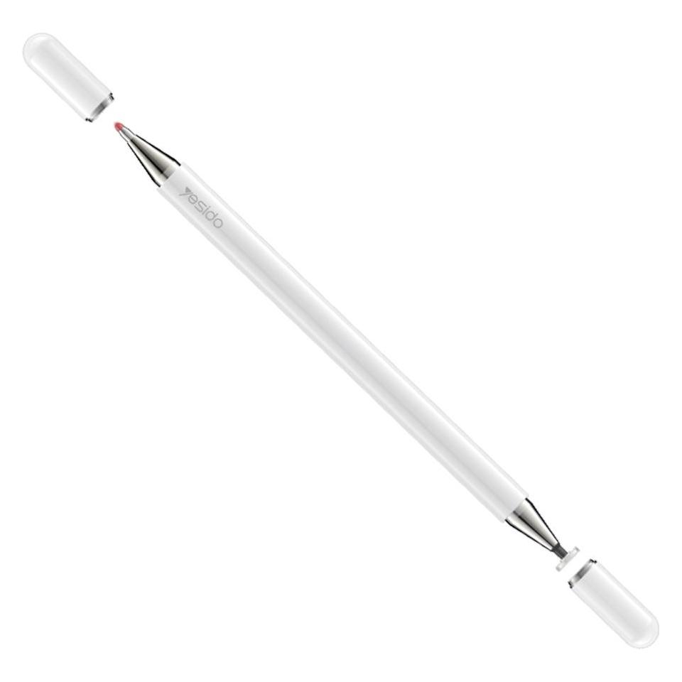 Yesido - Stylus Pen (ST04) - Passive, Aluminum Alloy, Android, iOS, Microsoft - White (56342343)
