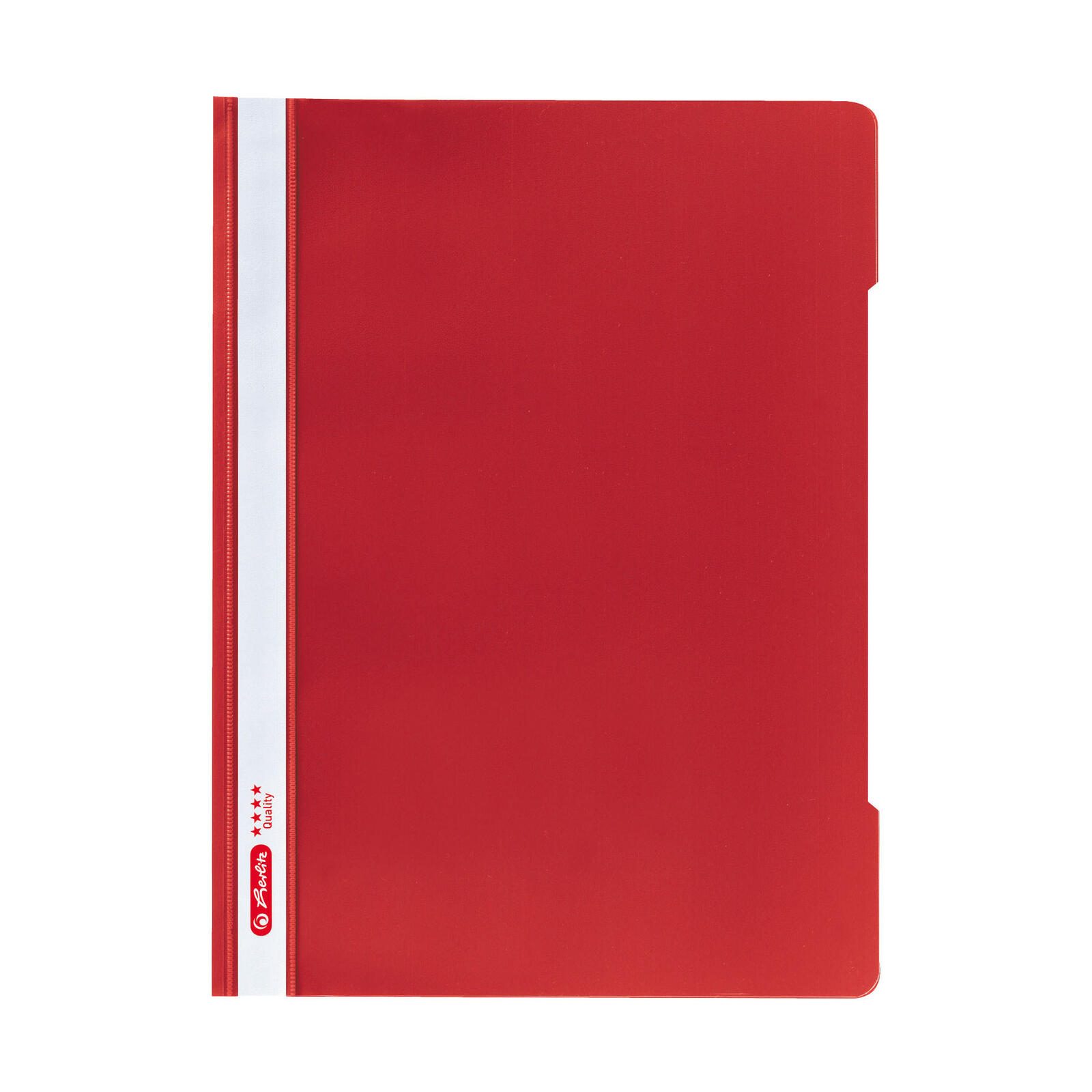 herlitz Schnellhefter Quality DIN A4 Kunststoff rot 400194396