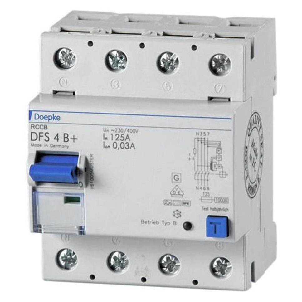 Doepke GmbH FI-Schutzschalter allstromsensitiv DFS 4 040-4/0.03-B+ (09134895)