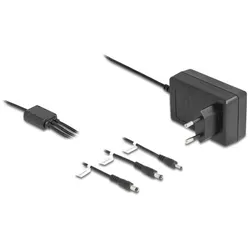 Delock Externes Netzteil DC 3,5x 1,35mm/ 5,5x 2,1mm/ 5,5x 2,5mm 12V 3A 36W, Universalladegerät