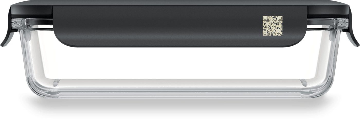 Miele GaLa-M Gourmet-Box M Container Rechteckig 1 l Glas (Schwarz, Transparent) 12636180