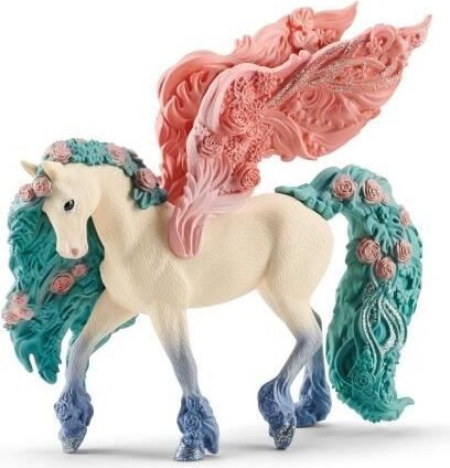 Schleich Bayala Pegasus figuurtje met bloemen 70590