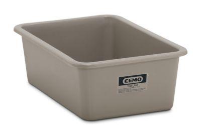 Rechteckbehälter Standard, GFK, 100 l, grau