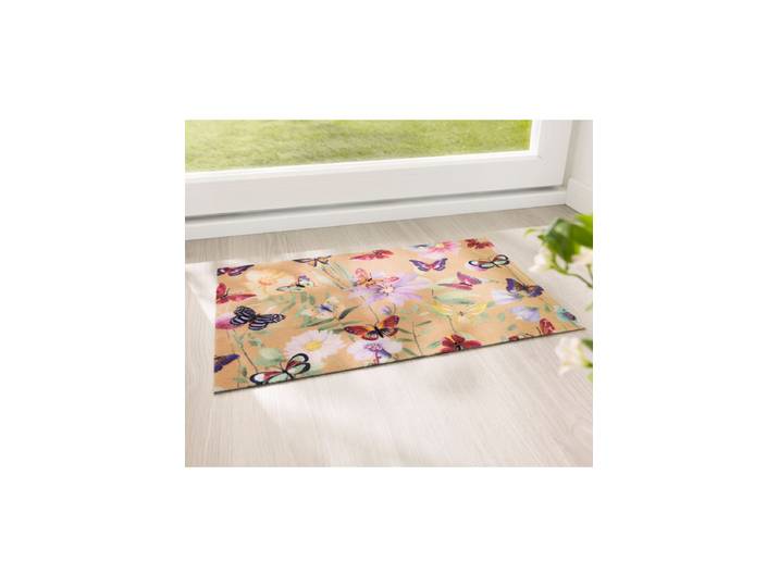 Fußmatte SIEH AN Fußmatte Fußmatte 1 , bunt (beige), B:45cm Ø:0cm, Teppiche, Fußmatte