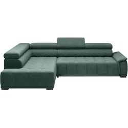 Ecksofa Gremio Links Dunkelgrün