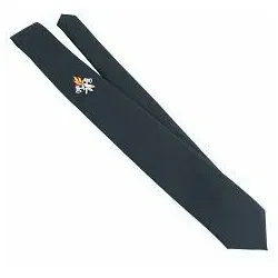 Feuerwehr Krawatte navy mit Feuerwehr-Emblem – Mischgewebe mit Wolle