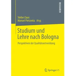 Studium und Lehre nach Bologna, Fachbücher von Stefan Claus, Manuel Pietzonka