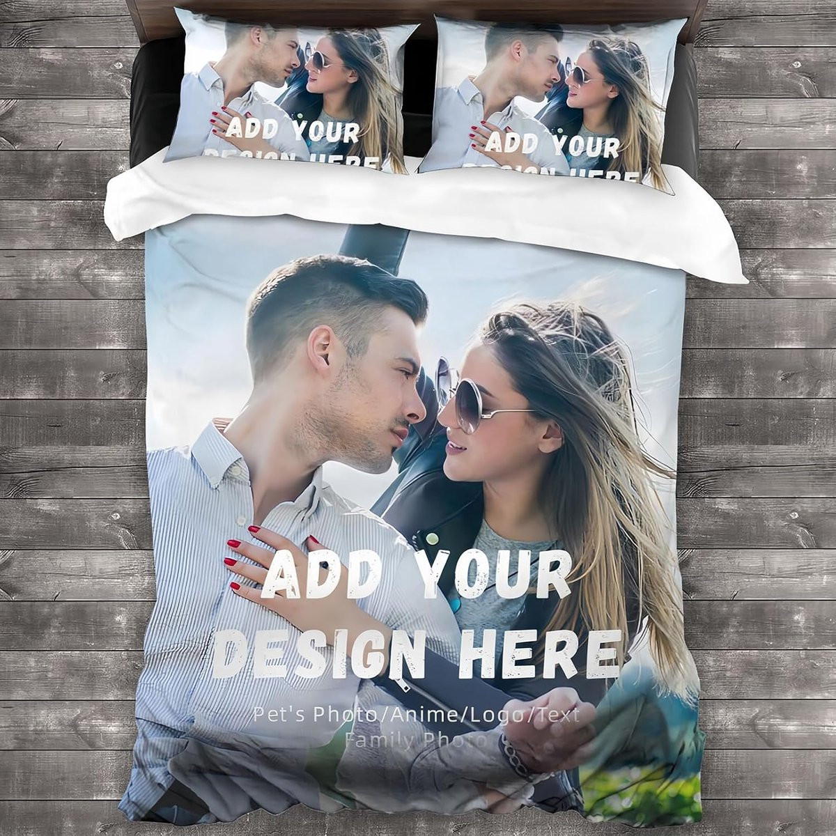 Persoonlijk Dekbedovertrek met 3D Digitale Foto Print - Multicolor Beddengoed Set
