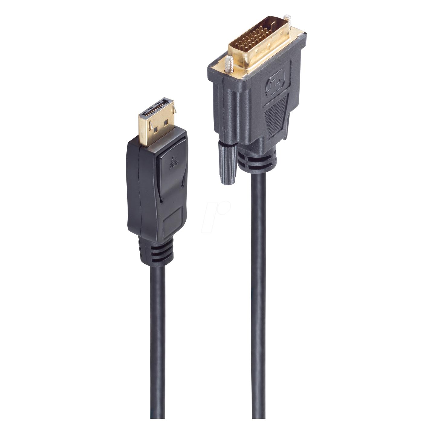 Shiverpeaks DisplayPort-Stecker 20-polig < DVI-Stecker 24 + 1, 1 m (1 m) (SHVP BS77490-1-4017538064288)