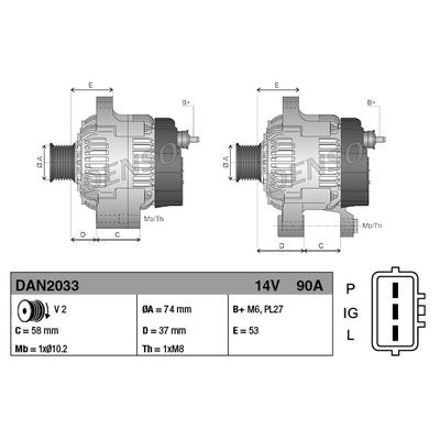 DENSO Generator dan2033