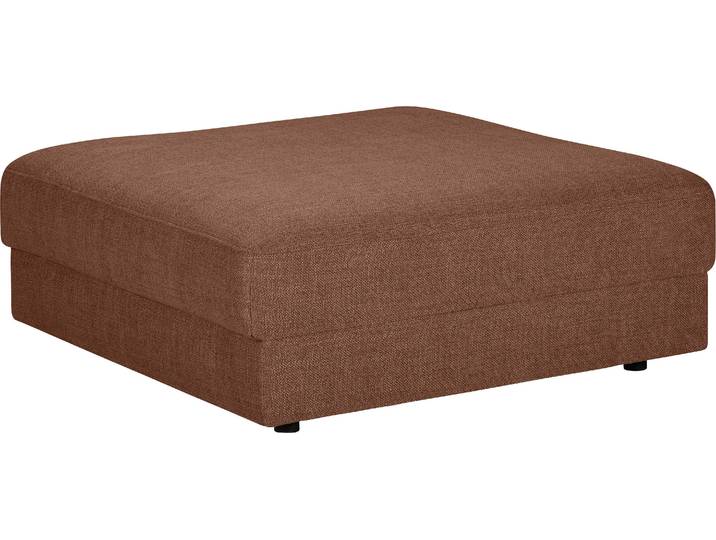 Polsterhocker TRENDMANUFAKTUR Bourbon , braun (picante), B:114cm H:43cm T:114cm, 100% Polyester, Hocker, Polsterhocker, In verschiedenen Grössen erhältlich