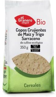 El Granero Integral Organic Crunchy Corn & Buckwheat Flakes 350 gr