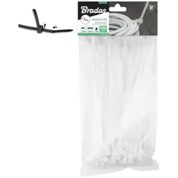 100 Stk. Kabelbinder wiederverwendbar transparent 4,8x380