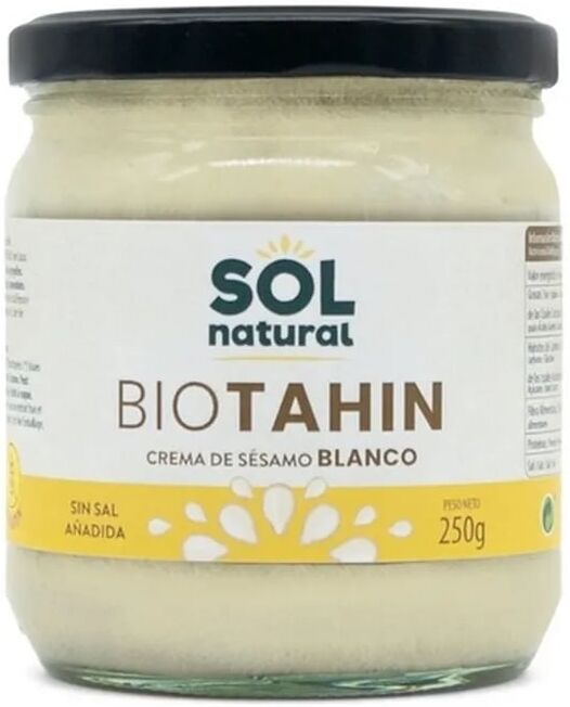 Sol Natural Bio Tahín Creme De Sésamo Branco 250g