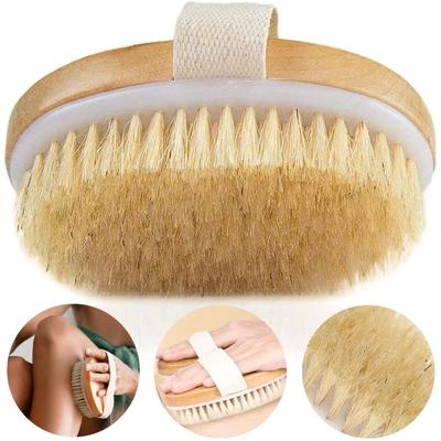 Inspired Finds Exfoliating Wooden Body Brush Natural Bristle Bath Massage Brush For Wet & Dry Skin Care Exfoliating Wooden Body Brush Natural Bristle Bath Massage Brush For Wet & Dry Skin Care