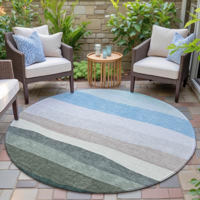 Addison Rugs Machine Washable Indoor/Outdoor Striped Meli Chantille Rug