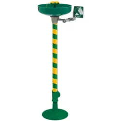 HAWS freistehende Augendusche 7261 AXION green PC Höhe 93,5 cm für Laboratorien