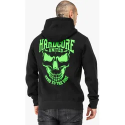 Hardcore United Herren Kapuzensweatshirt normale Passform CORY