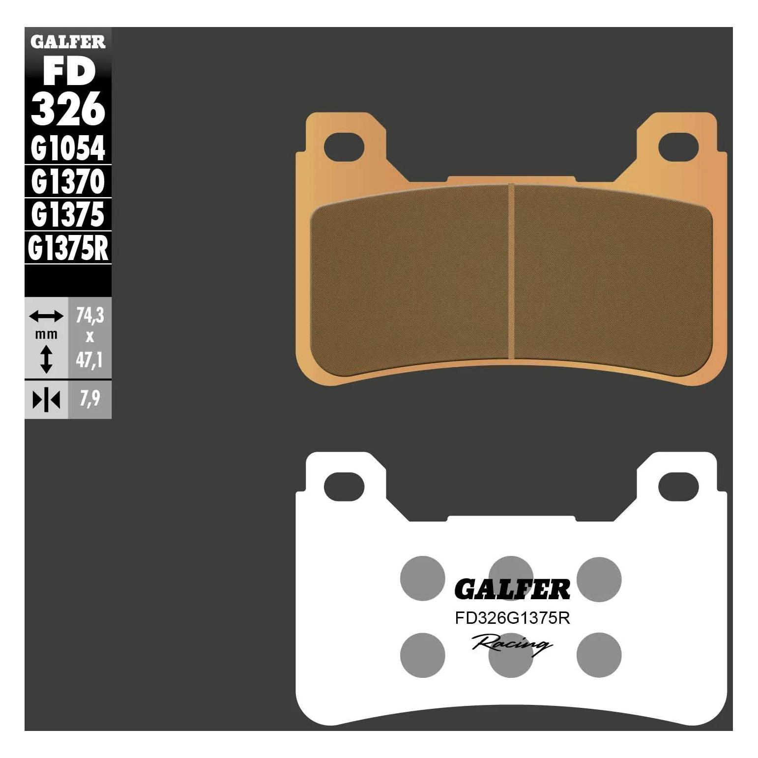 Galfer Bike BREMSBELAG GALFER SINTER FD326 G1375R (Sintermetall) (FD326-G1375R)