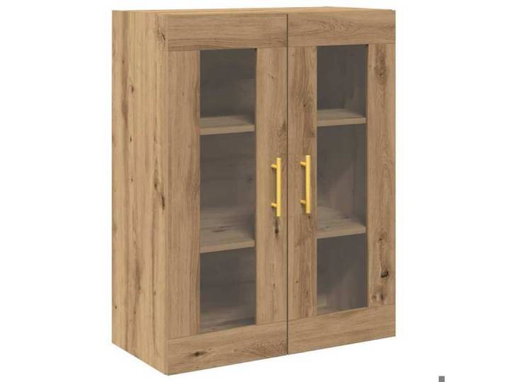 NOUVEAU Buffet suspendu - Meuble mural - Anti l'humidité - pour cuisine - Chêne artisanal - 69 5x34x90cm 95861