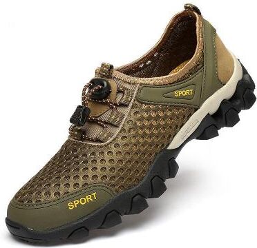 LightInthebox Men's Breathable Mesh Trail Running Shoes – Lightweight Non-Slip Outdoor Athletic Sneakers for Hiking, Walking Water Sports