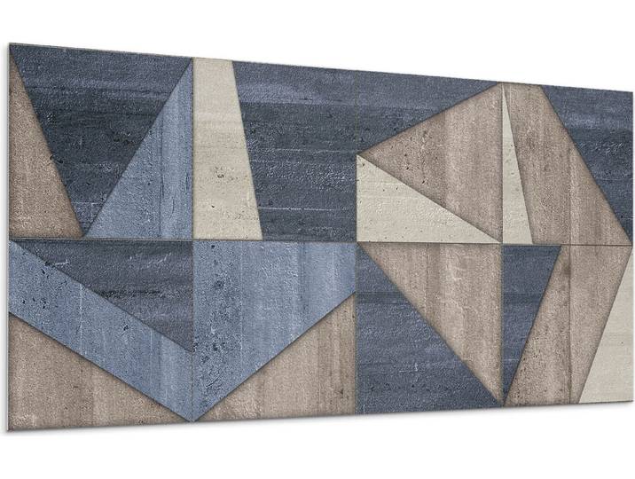 Abstraktes Geometrisches Muster – Selbstklebende Fliesen – Wandverkleidung – Wandpaneel – PVC Fliesen – Vinylflisen – PCV Flisen – Selbstklebend – Wanddeko – 6 Stück 60 x 30 cm