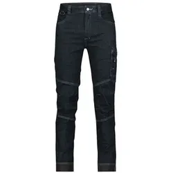 Osaka Stretch-Arbeitsjeans, Schrittlänge Standard, Größe 44 - jeansblau/schwarz - 44
