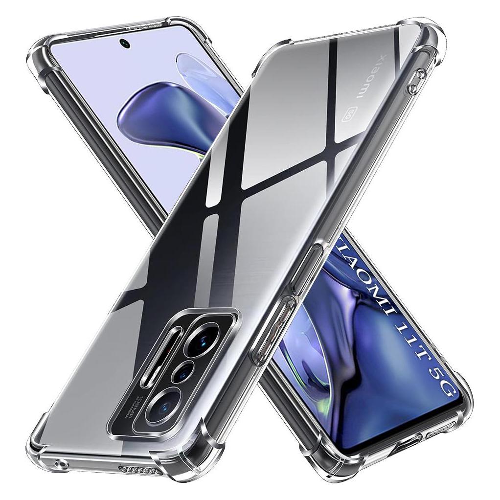 Techsuit - Shockproof Clear Silicone - Xiaomi 11T / 11T Pro - Clear (Xiaomi 11T, Xiaomi 11T Pro) (56345378)