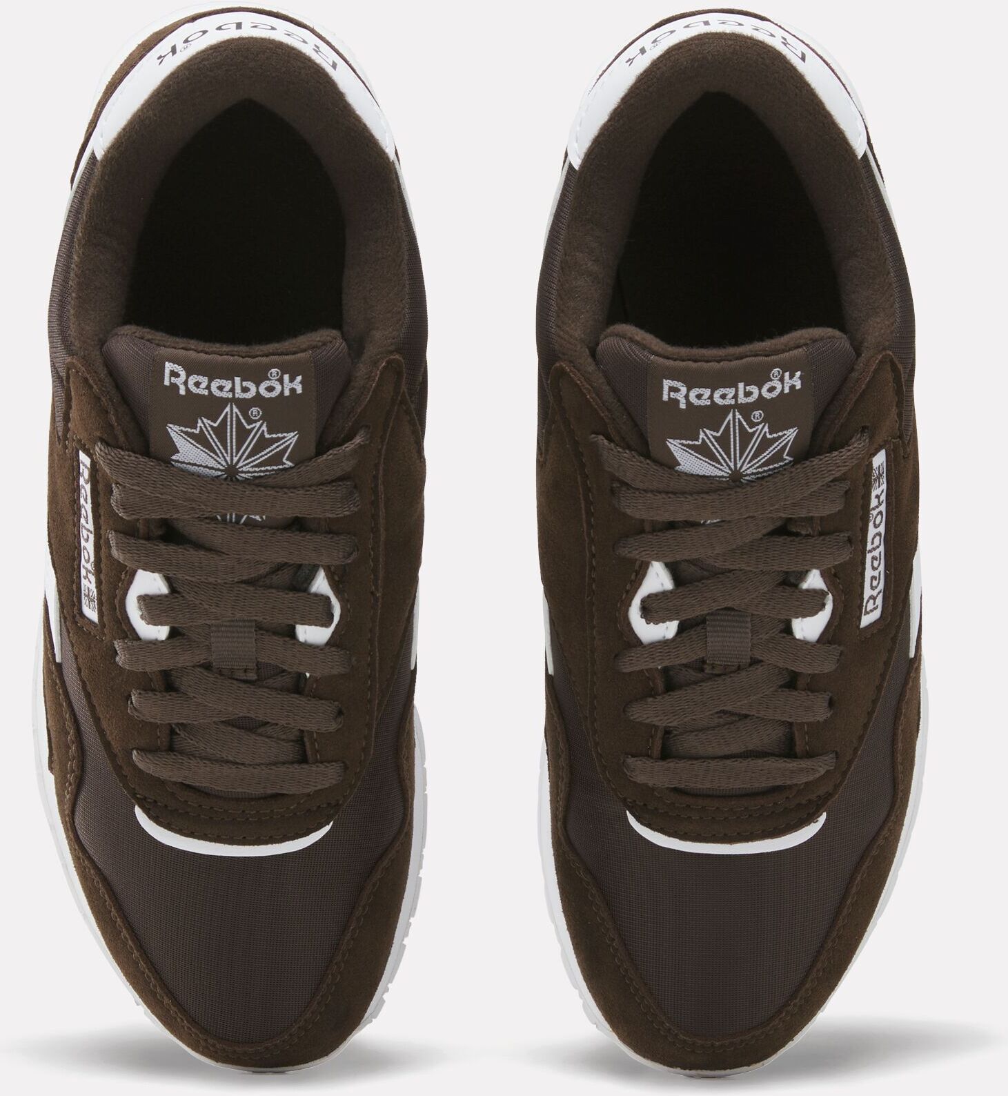 Sneaker REEBOK CLASSIC "CLASSIC NYLON", Damen, Gr. 40,5, espresso, espresso, weiß, Synthetik, Textil, Schuhe Sneaker espresso, espresso, weiß 40,5