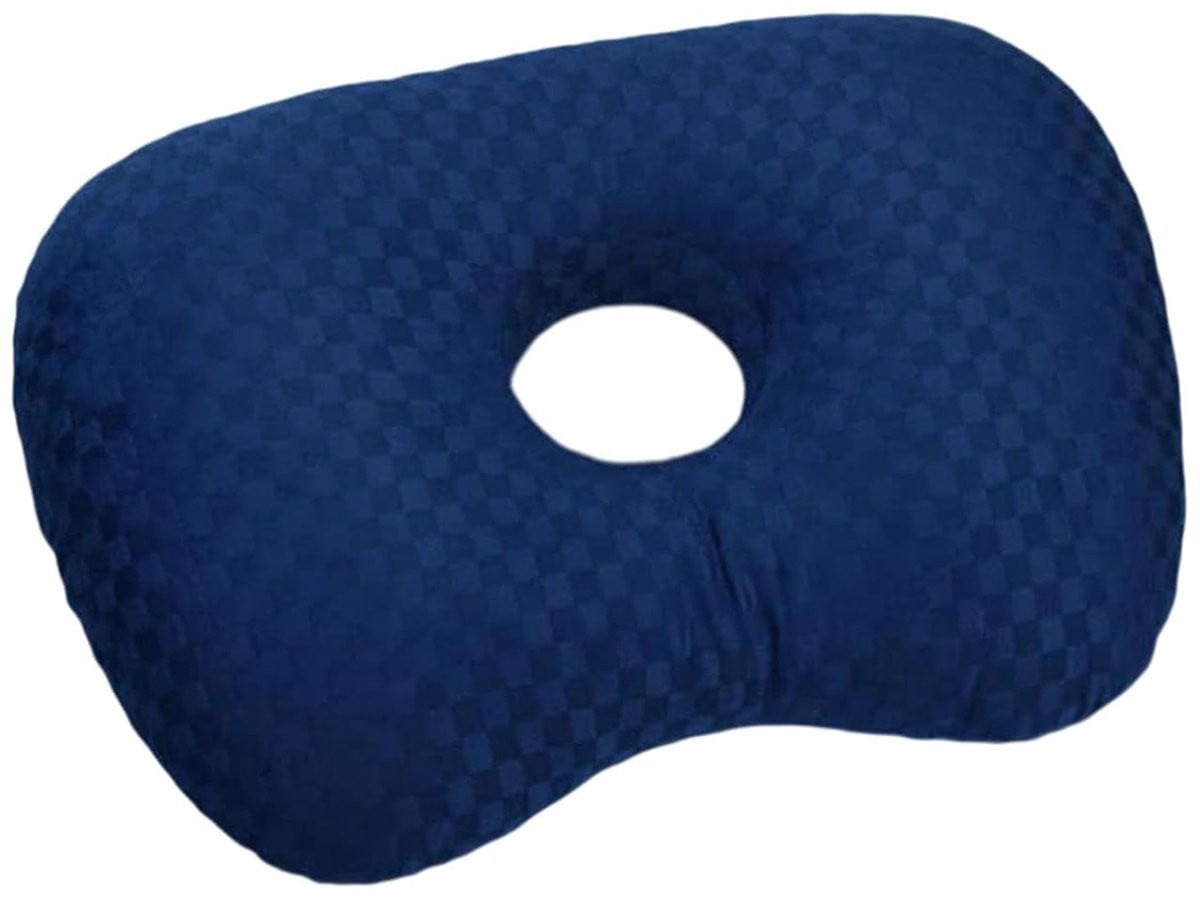 Orthopedisch Piercing Kussen - Donut Oorkussen voor Oorpijn en Zijslapers - Marineblauw