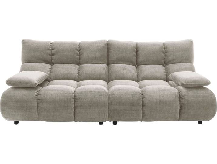 Home affaire 3-Sitzer Cozy Bubble, mit klappbaren Armlehnen, Breite 220cm, mit eleganter Steppung, Rundumbezug & weicher Polsterung