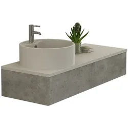 Badset BIEL Betonoptik