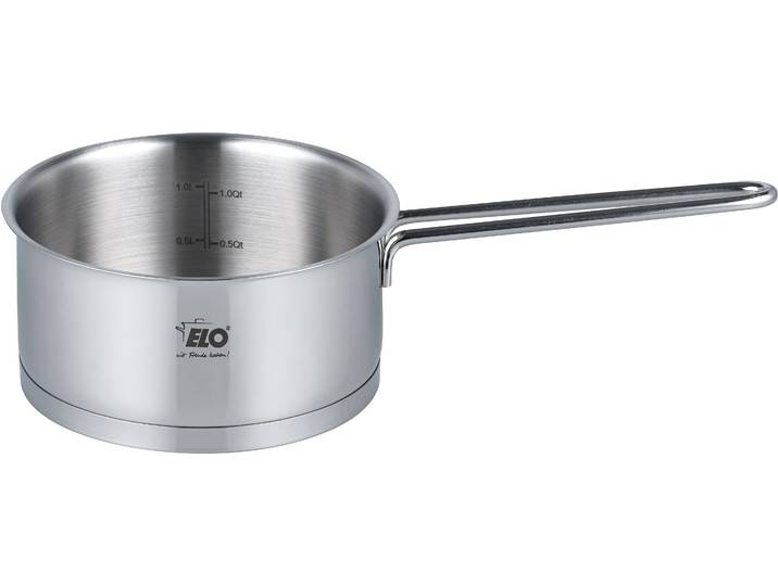 Kasserolle ELO Galant , silber (silberfarben), Ø:16cm, Töpfe, Kasserolle, integriertes Öl- Dosier-System, Induktion, Ø 16 cm