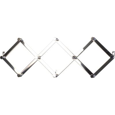 Garderobenhalter, grau (chrom), B:70cm H:24cm T:4cm, Metall, HOFMANN LIVING AND MORE, Garderobenhalter