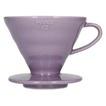 Hario V60-02 Kaffeetropfer aus Keramik, lila meliert (54-260802)