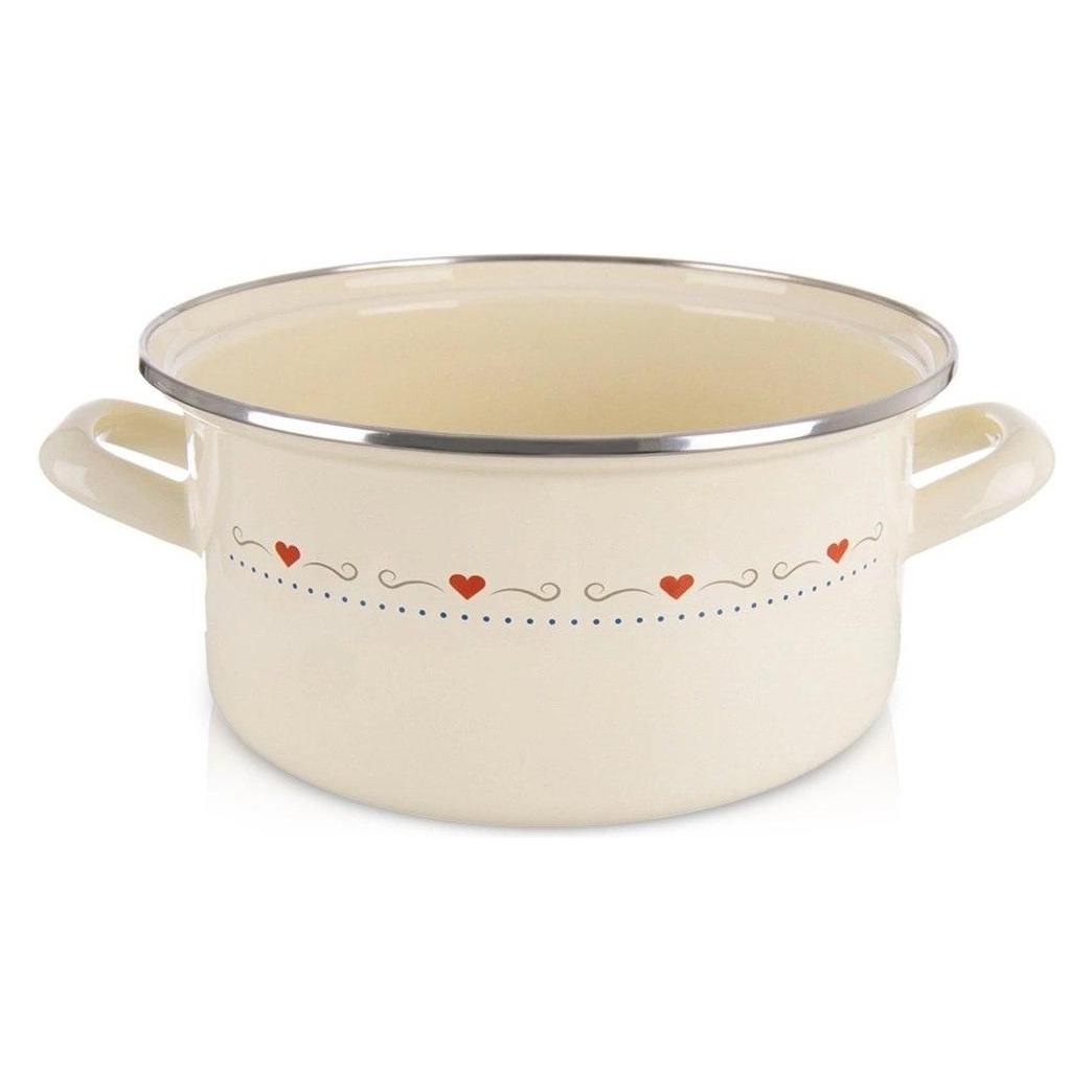 Lumarko Garnek emaliowany kremowy TONCA 24 cm, 4 l (62852319)