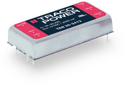 TracoPower TEN 30-4811 DC/DC-Wandler, Print 48 V/DC 5.1 V/DC 6A 30W Anzahl Ausgänge: 1 x Inhalt 1St.