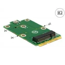 DeLOCK Adapter MiniPCIe zu M.2 NGFF