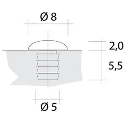Nehl, Möbelausstattung, Türanschlagpuffer (1000 Stk.)